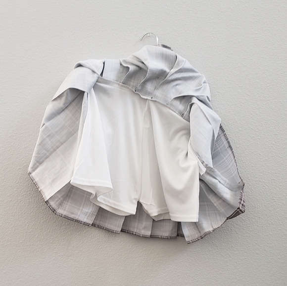 Juniors plaid and pleated mini skirt size XXL - Picture 3 of 6